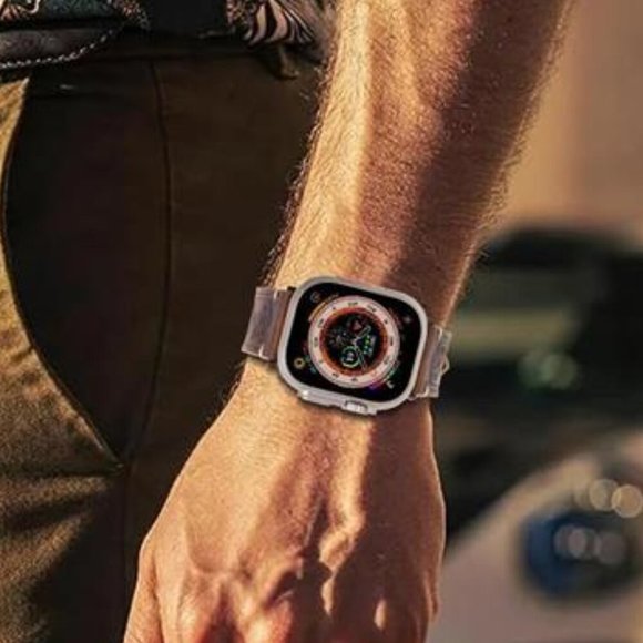 NEW Brown Vintage Genuine Leather Apple Watch Band - Picture 6 of 7